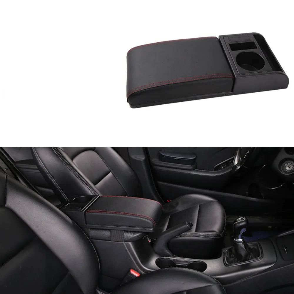 Cup Holder Armrest Heightening Cushion Large Capacity Easy Install Zpaxo 2-Red