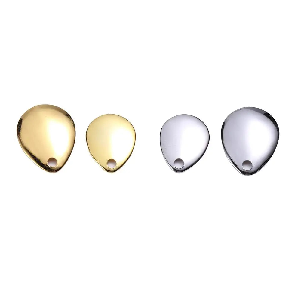 Fishing Spinner Blades Smooth Lures Making Accessories Gold L