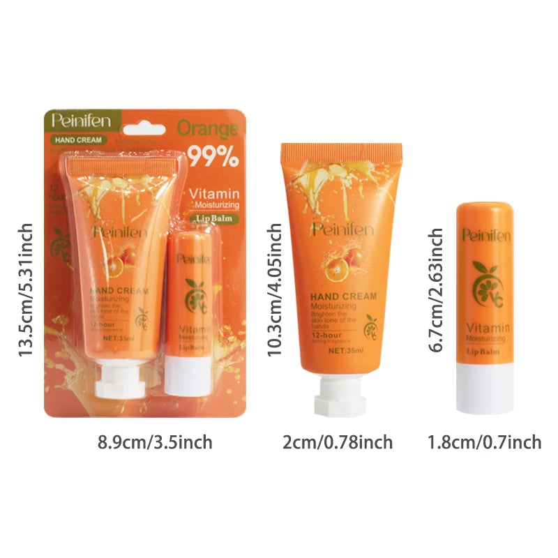 Hand Cream+lipstick Moisturizing Refreshing Non Greasy Smoothly Smear