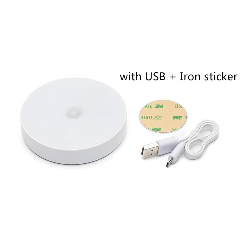 USB Rechargeable Motion Sensor LED Night Light Wireless Lamp Kitchen Zpaxo