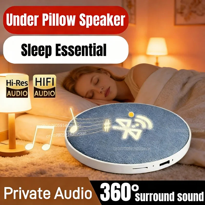 Wireless Pillow Speaker Sleep Aid 360 Surround Sound Bluetooth 5 4