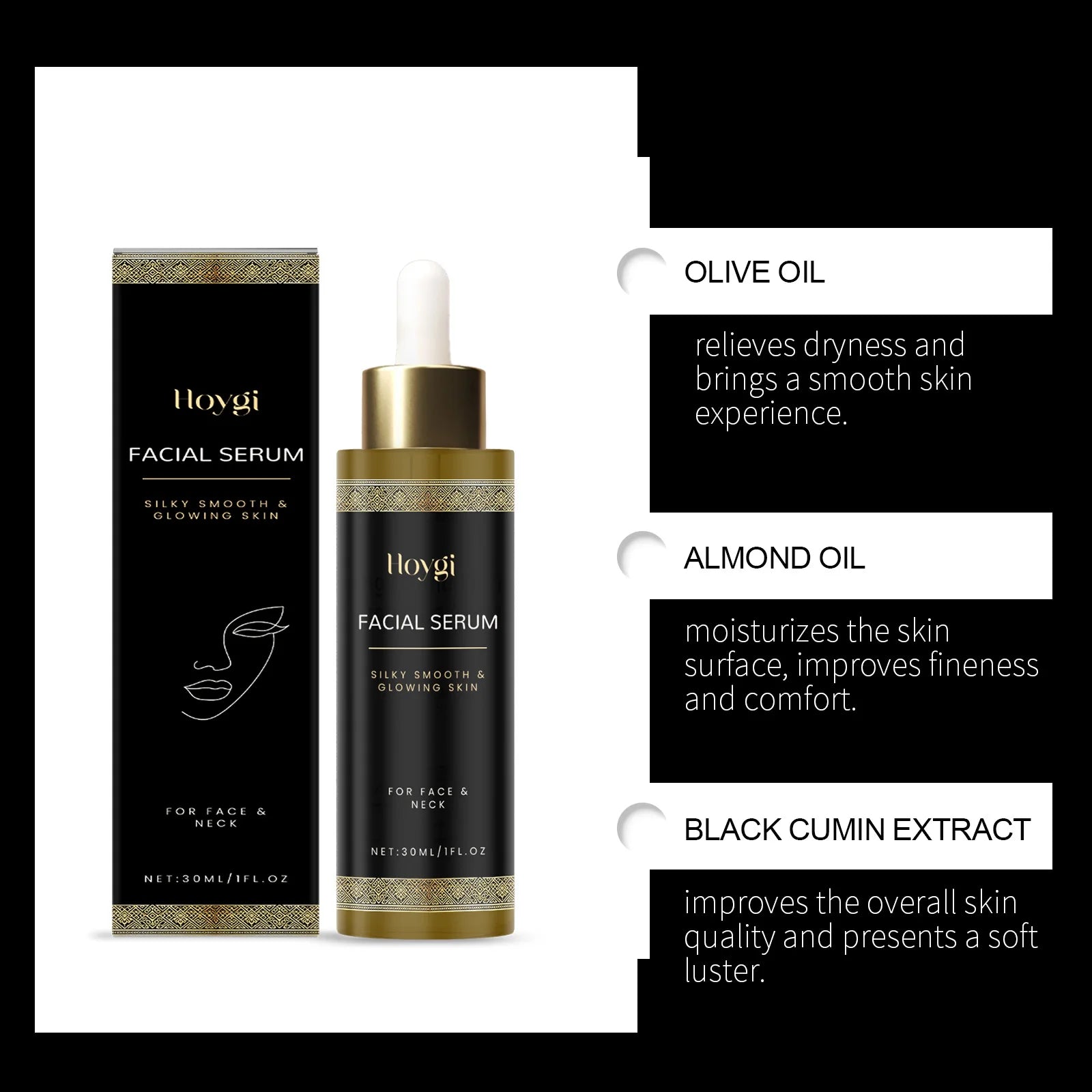 Hoygi Facial Essence Serum – Moisturizing & Radiance Boost Facial Essence Serum Zpaxo