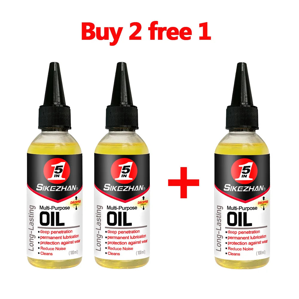 100ml High-Performance 5-in-1 Motorcycle Bicycle Special Lubricant MTB Road Bike Mountain Bike Chain Maintenance Lubricant Zpaxo 3pcs