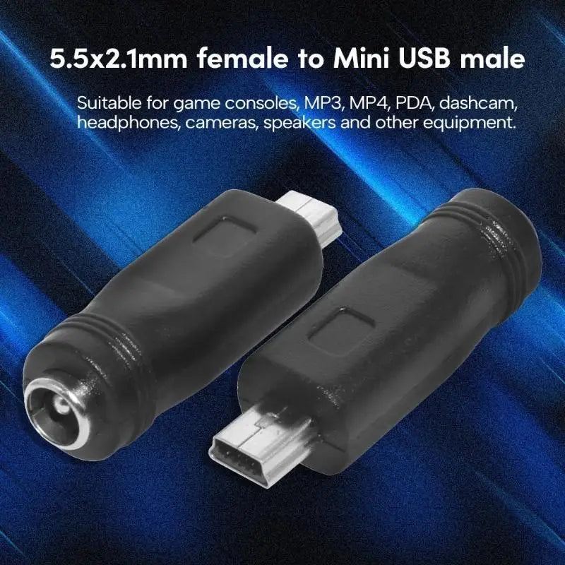 652F DC5521 Power Conversion Adaptor Type-c Mini USB Micro Converter Zpaxo