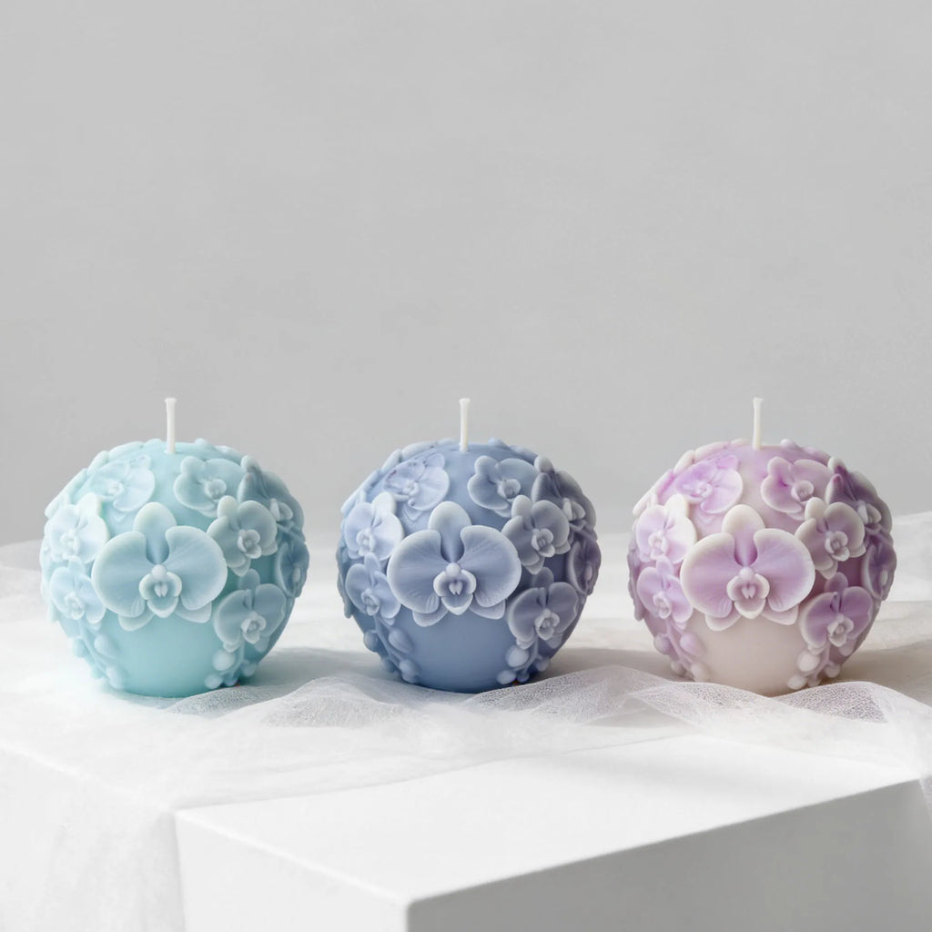 3D Flower Ball Silicone Mold – Sphere Candle Soap Resin Mold