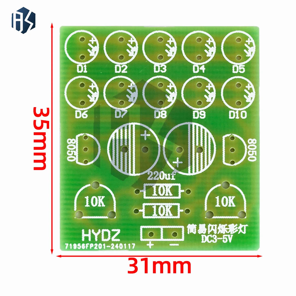 Reddish-Yellow DIY Advertising Light Kit: Easy-to-Assemble with Flashing, Circulating & Strobe Modes Zpaxo