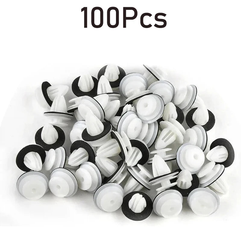 Car Door Panel Clip Universal Auto Bumper Mudguard Automotive Fastener Clip Auto Body Push Retainer Pin Rivet Car Accessorie Zpaxo 100pcs