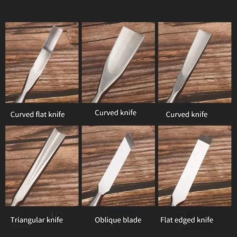 4 Wood Carving Knife Chisel Woodworking Cutter Hand Tool Carpentry
