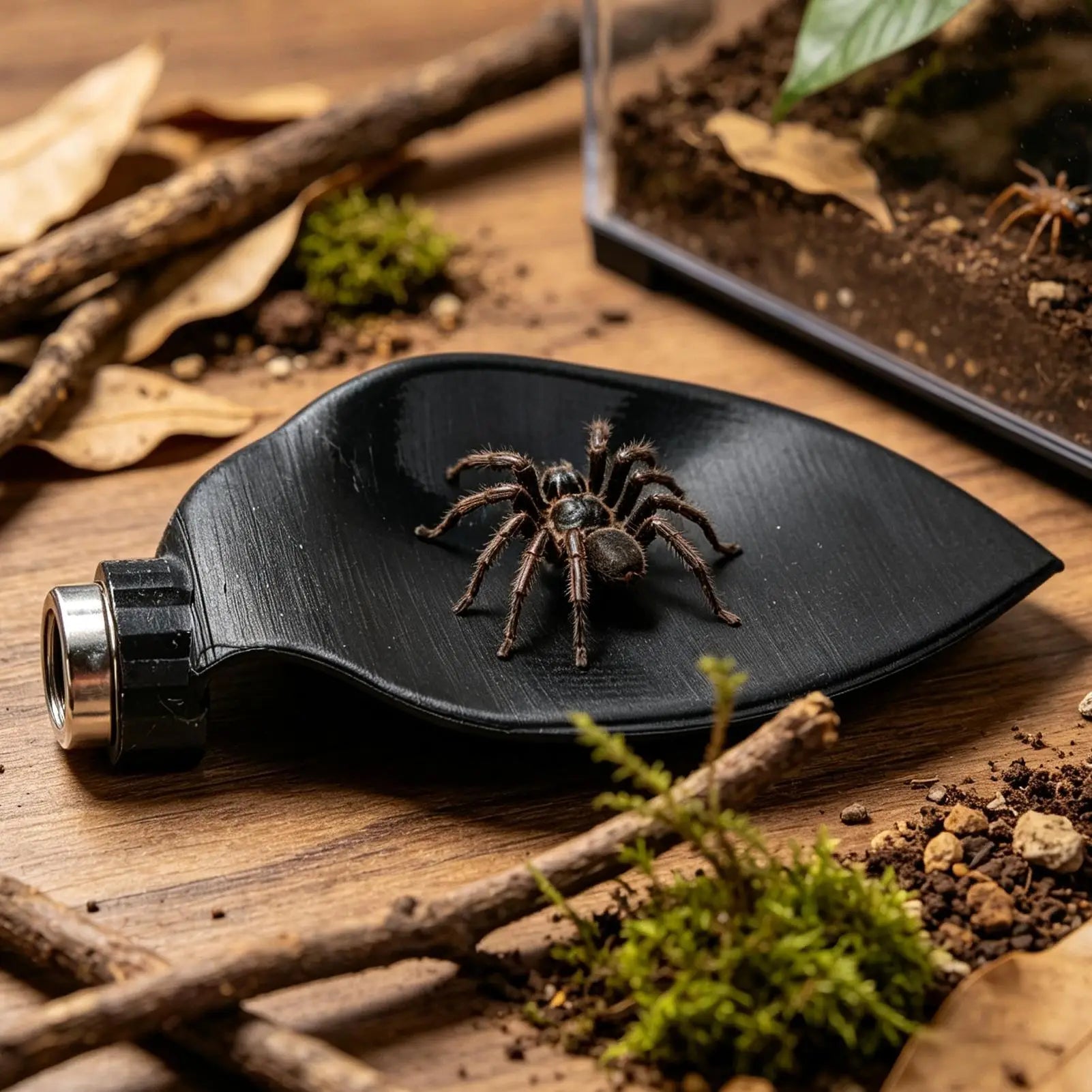 Jumping Spider Habitat Accessories Magnetic Leaf Shape Climbing