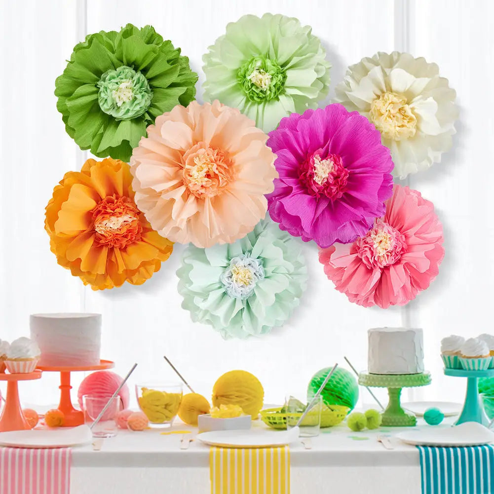 Giant Tissue Paper Flowers Large Crepe Decorations Home Mother's Day