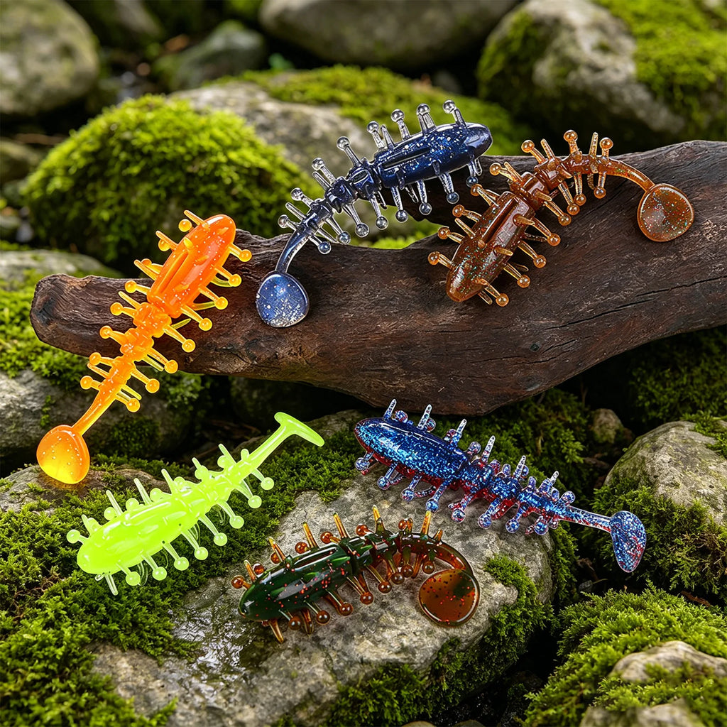 Soft Plastic Fishing Lure Lightweight Paddle Tail Swimbaits TPE