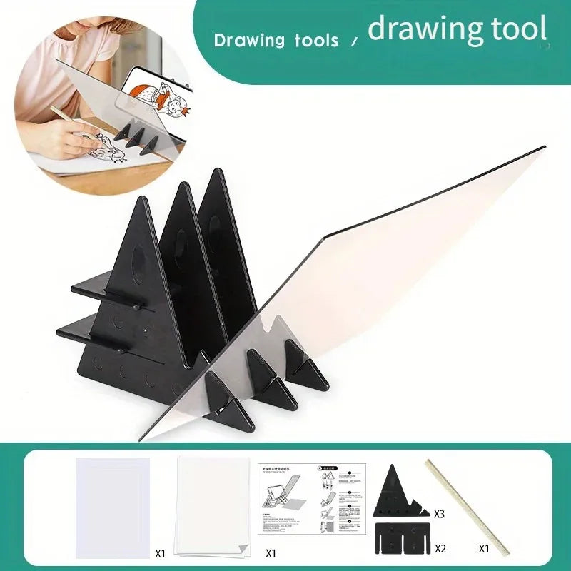 PVC Optical Drawing Board Tracing Reflection Sketching Tool Artists