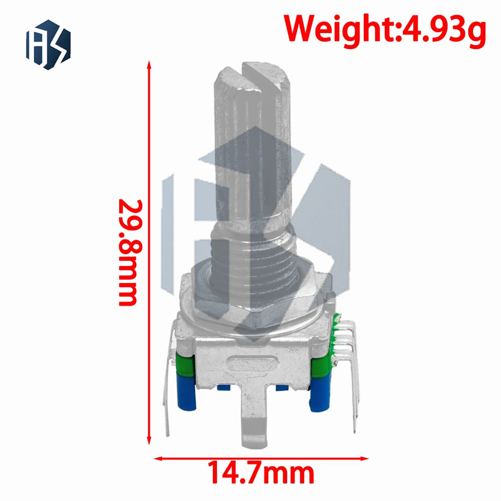 Rotary Encoder Coded Switch EC11 Audio Digital Potentiometer Five-pin Zpaxo