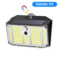 Magnetic Solar Lights Outdoor 268LED Motion Sensor Lights IP65 Waterproof Magnetic Outdoor Camping Lighting For Step Porch Zpaxo 268LED-1PC