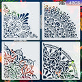 Large Mandala Stencils Reusable PET Painting Templates For Wall, Floor, Furniture, Fabric, Canvas, Wooden Decor Home Decor Zpaxo A1