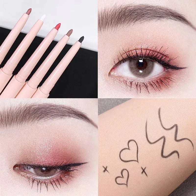 Matte Red Brown Eyeliner Gel Pen Ultra-thin Long Lasting Quick Dry