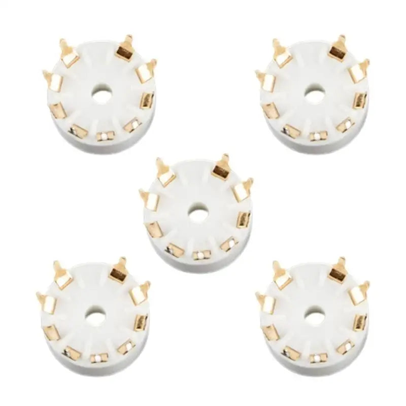 652F Ceramic 9 Pin B9A PCB MOUNT Tube Socket 6DJ8 EL84 6922 6BM8 6BQ5 Zpaxo