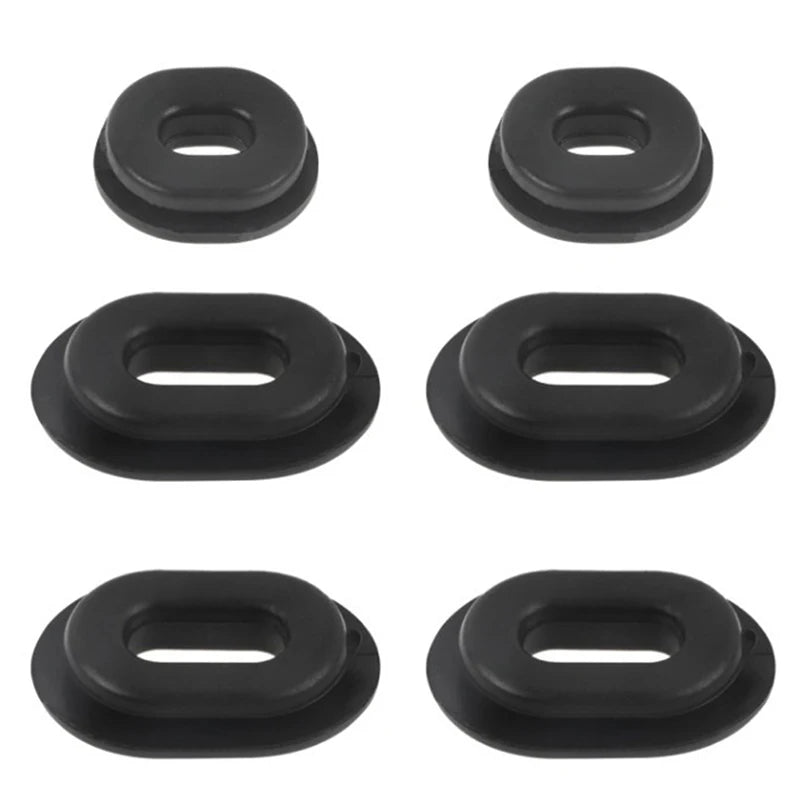12pcs Motorcycle Body Side Cover Rubber Grommet Fairing Washer Bolts Motorcycle Accessories Zpaxo Black