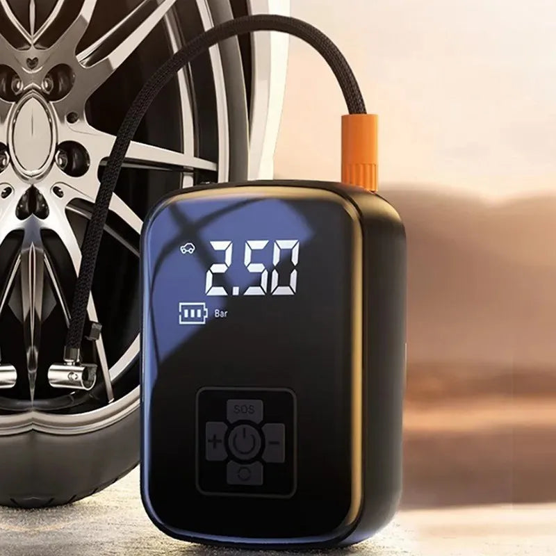 Cordless Tire Inflator Pump Portable Digital Display LED Light Auto Zpaxo