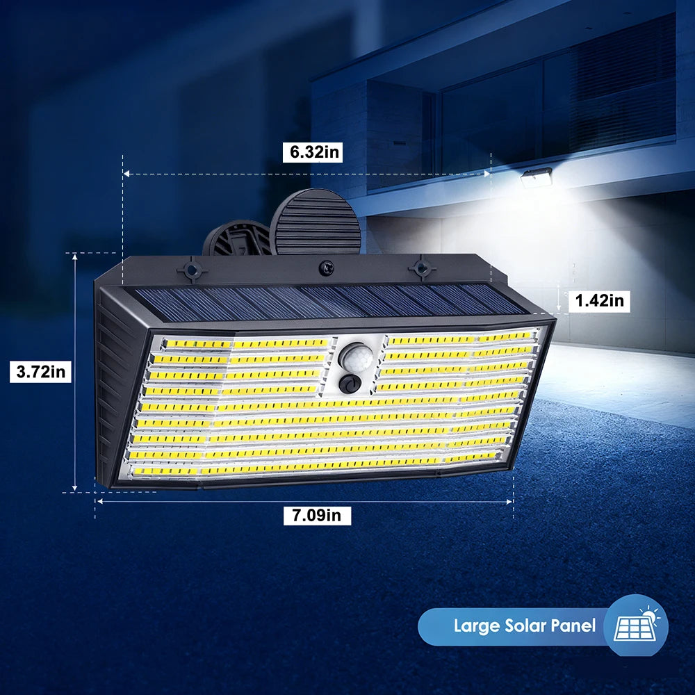 Clip on Solar Lights Outdoor with Motion Sensor IP65 Waterproof Flood Solar Light for Fence Patio Backyard Garden Gutter Garage Zpaxo