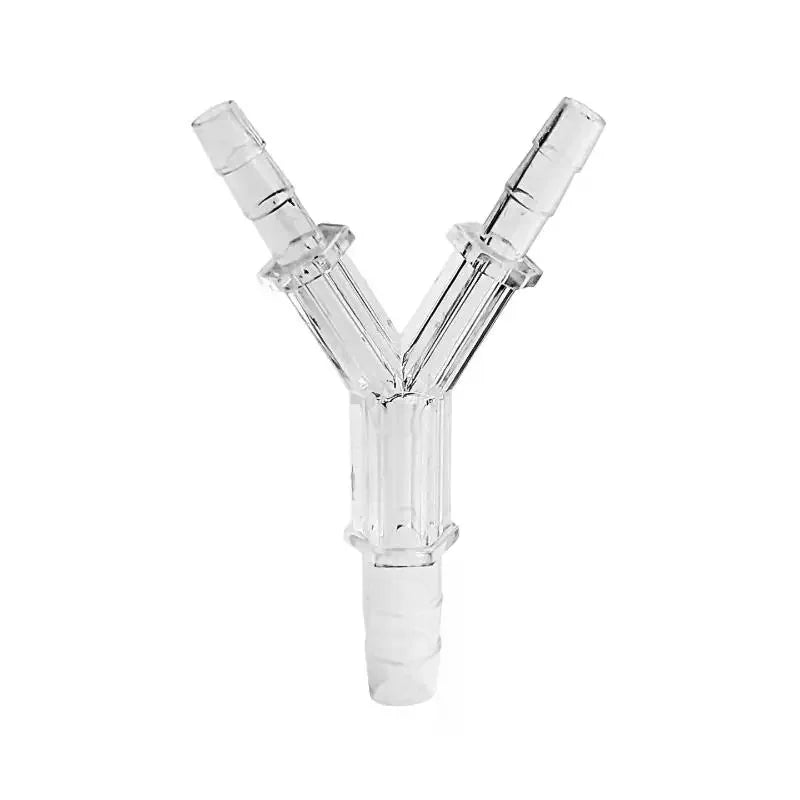 Y-shaped Reducing Fish Tank Aerator Pump Acrylic Adapter Transparent Zpaxo