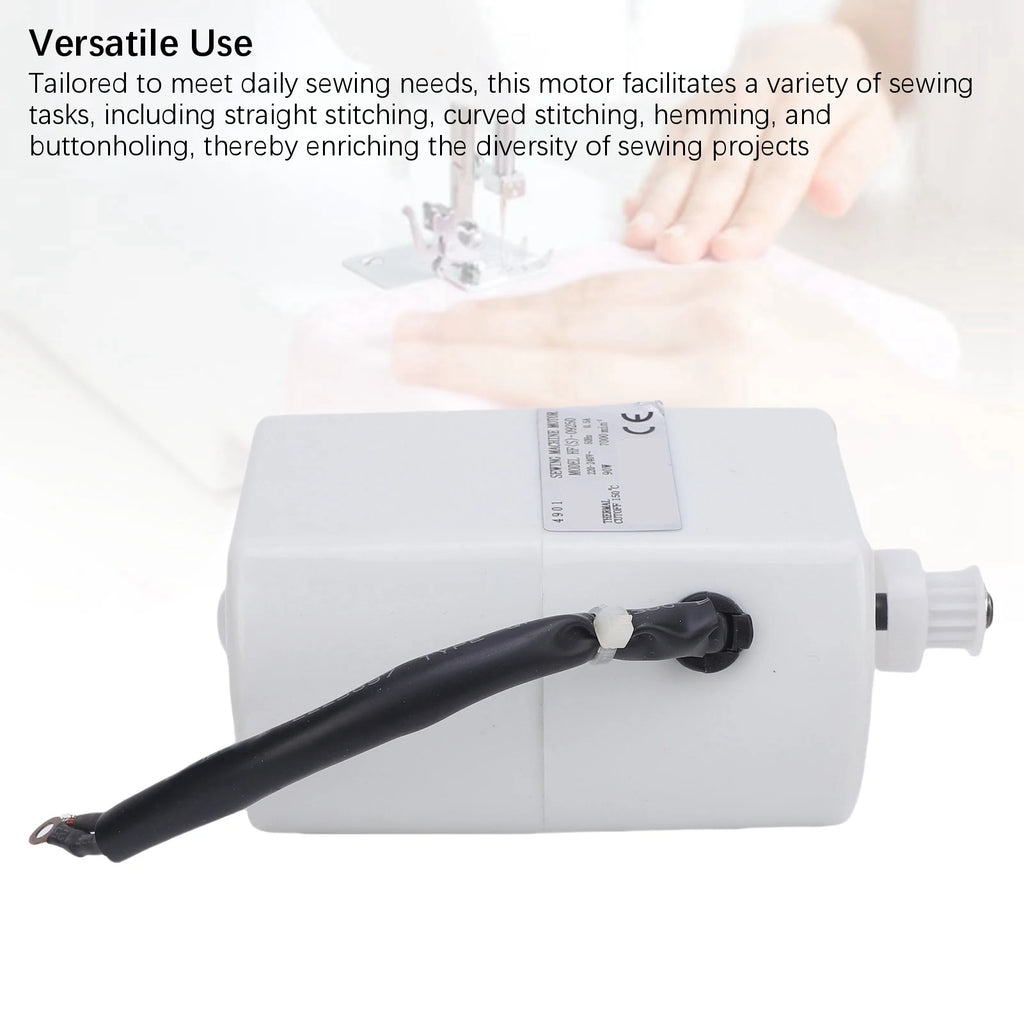 Home Sewing Machine Motor 50Hz 90W 7000RPM Electric Motor Replacement for Straight Curve Stitching Hemming Zpaxo