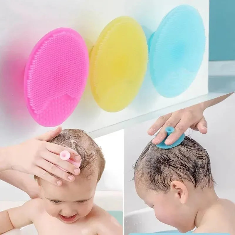 Soft Silicone Baby Bath Scalp Brush – Newborn Hair Care