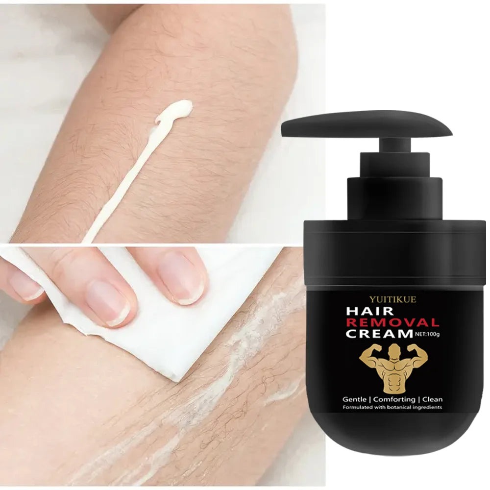YUITIKUE Men's Hair Removal Cream 100g – Mild Full Body Hair Removal Cream Zpaxo