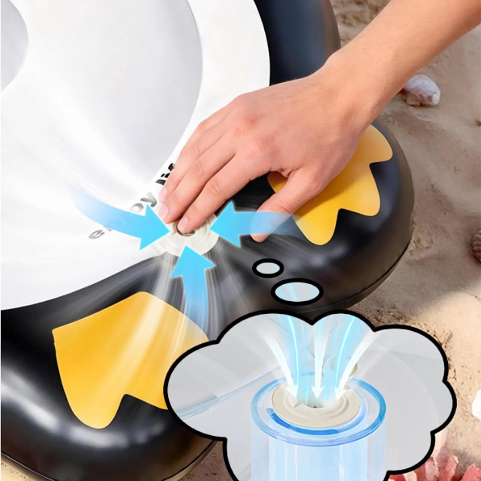 Inflatable Surf Boards For Kids Penguin Water Slides With Handle Portable Inflatable Floating Board Toy For Boys Girls Outdoor Zpaxo
