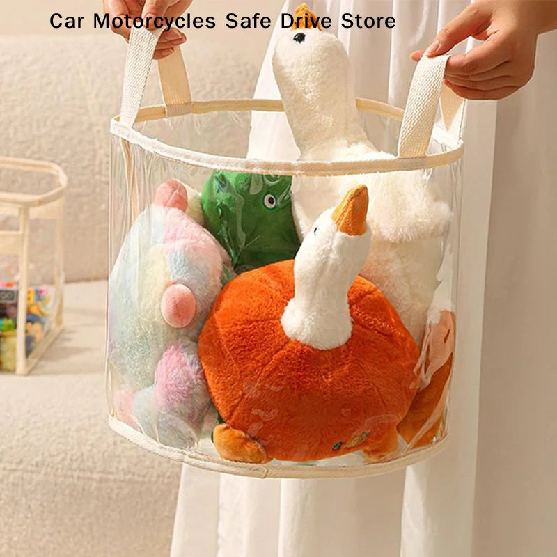CMMultifunctional Transparent Large Toy Storage Bag Basket Children's