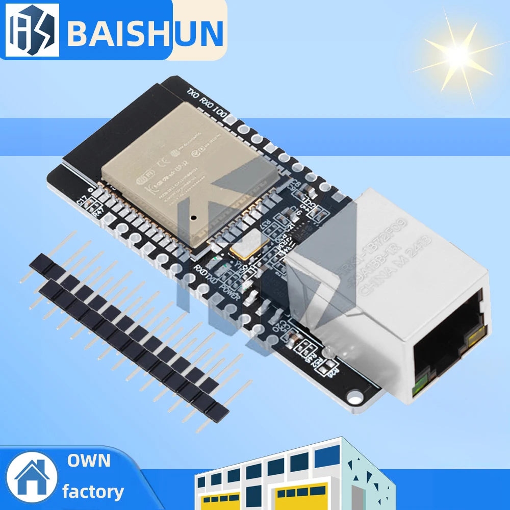WT32-ETH01 Embedded Serial Port Networking Ethernet Bluetooth-compatible WIFI Combo Gateway MCU ESP32 Wireless Module Board Zpaxo
