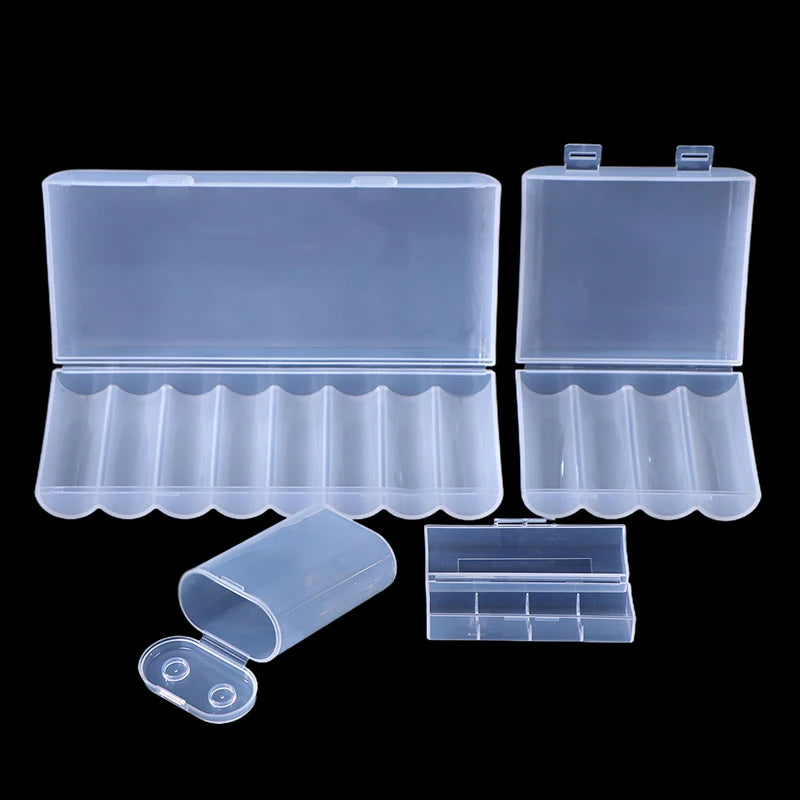 1/3PCS 1 Section/2 Section/4 Section/8 Section 21700 Battery Anti Fall Protection Box 21700 Battery PP Plastic Storage Box Zpaxo