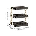 Multi Layer Prep Tray Rack 3 Tier Foldable Space Saving Kitchen