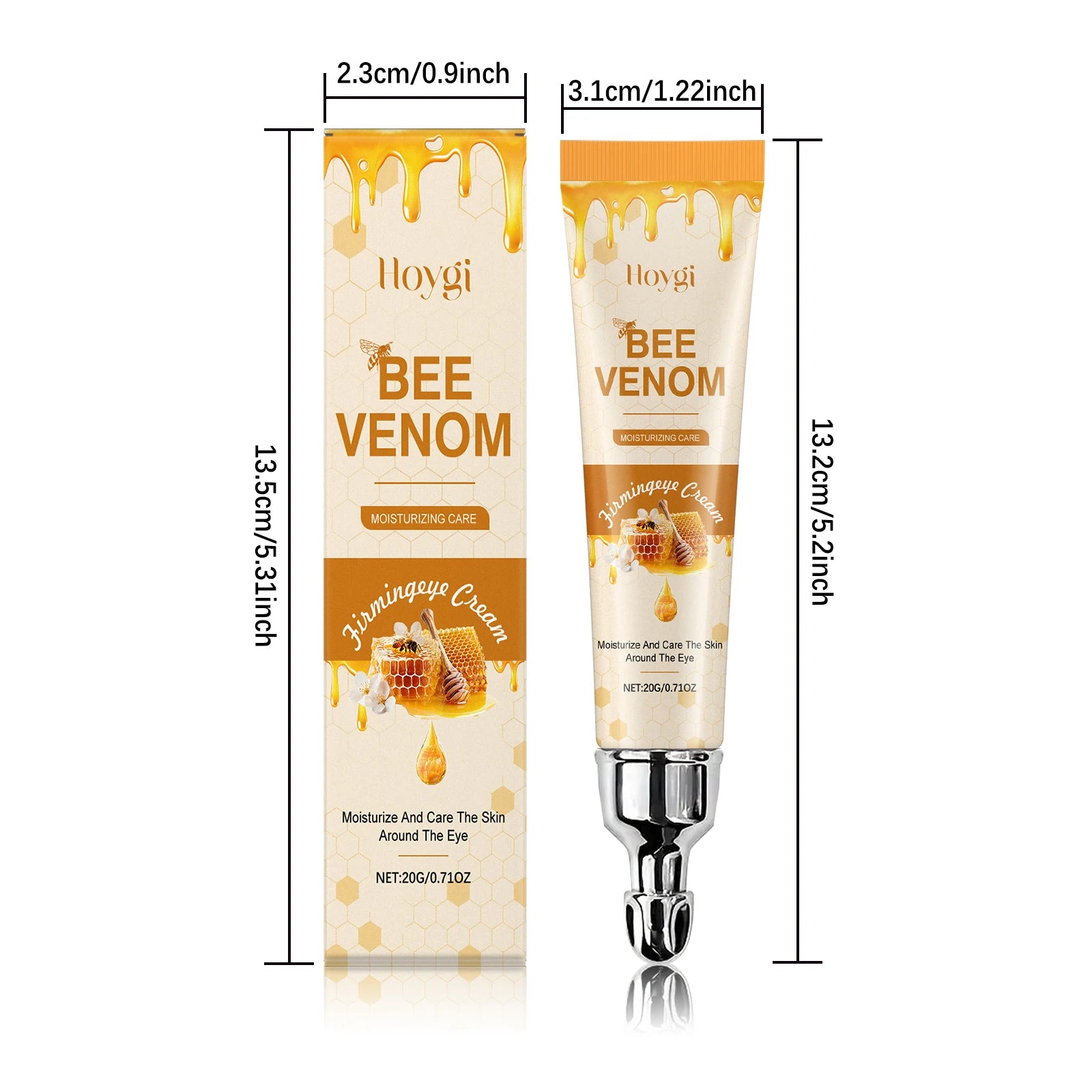 Hoygi Bee Venom Eye Cream – Anti-Aging, Dark Circles & Firming Anti-Aging Eye Cream Zpaxo 20g Boxed