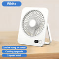 Ultra Thin Silent USB Desk Fan Powerful Portable Mini Low Noise Zpaxo WHITE