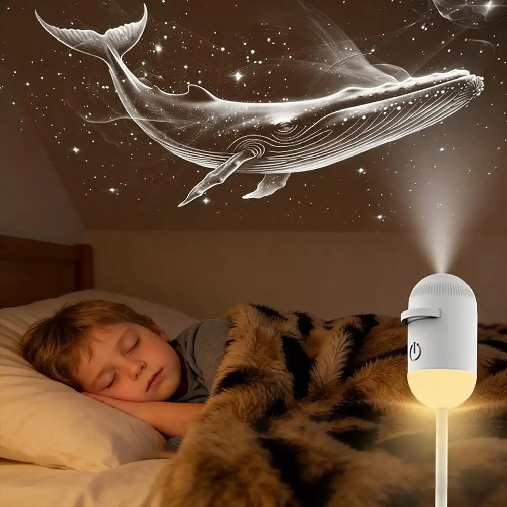 Mini 2 in 1 Galaxy Star Projector Night Light Starry Sky Ambient Lamp For Bedroom Decoration Sleep Kids Gift Zpaxo