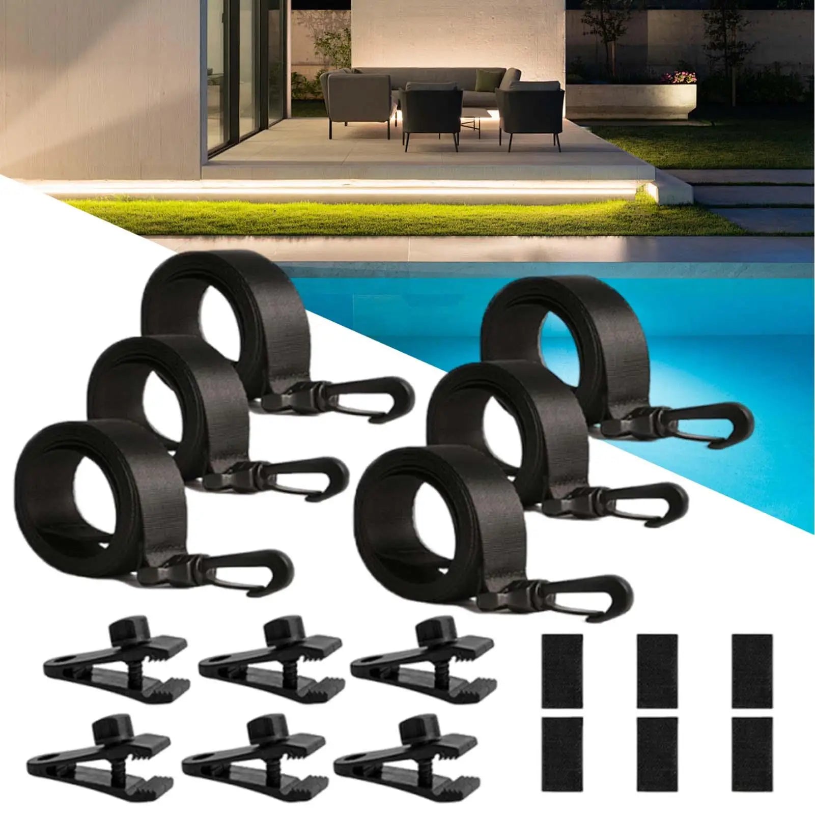 Universal Heavy Duty Solar Cover Reel Strap UV-Resistant Fastening