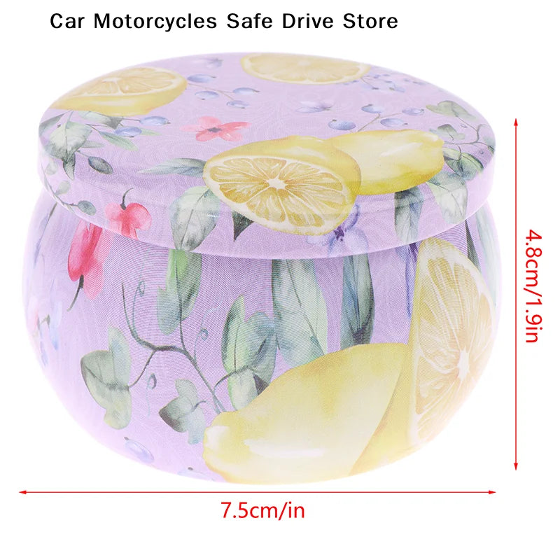 CM4OZ Sealed Jar Metal Candle Tin Jars Candy Box Rose Tea Pot Jewelry