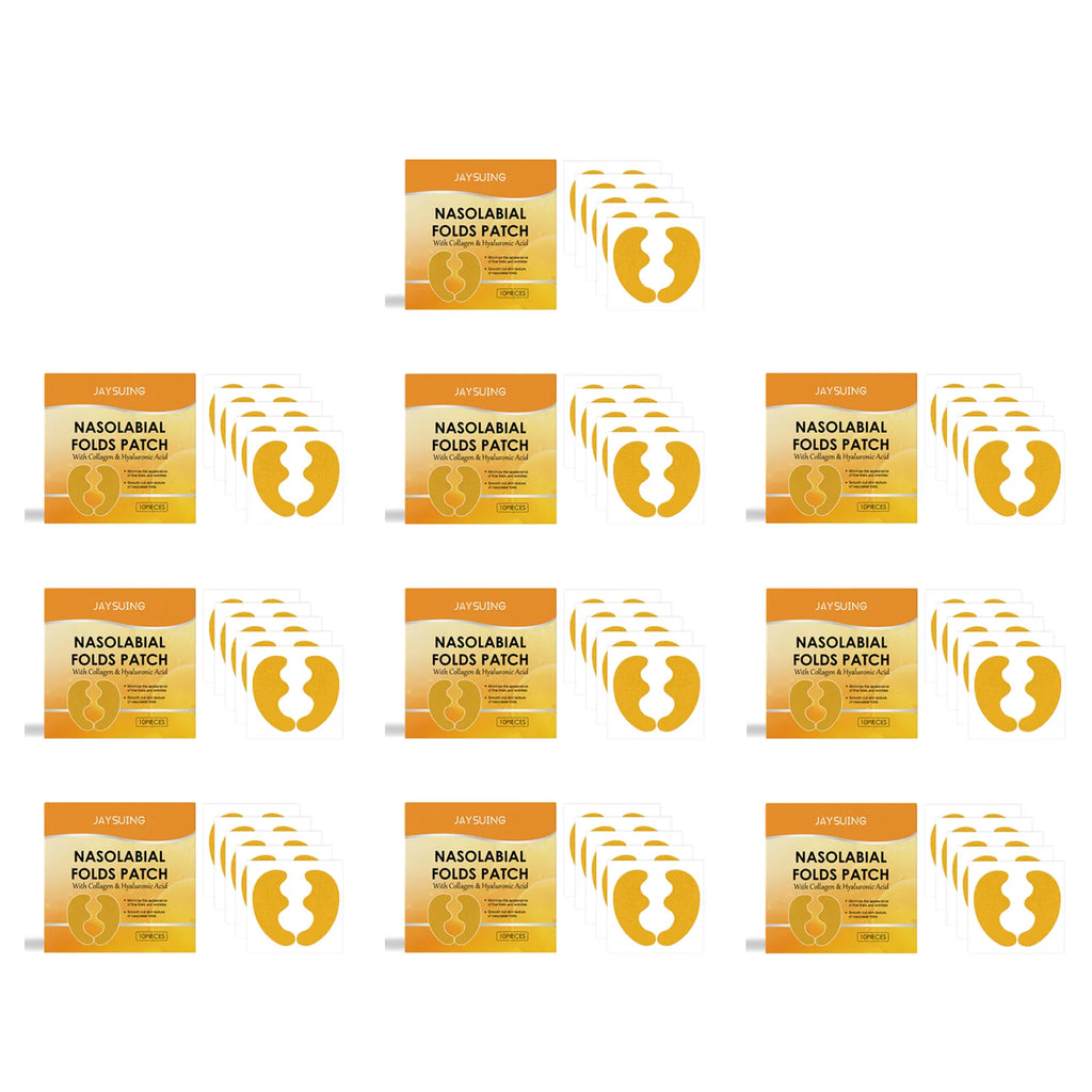 Nasolabial Fold Collagen Gel Patch – Anti-Wrinkle Face Lift Anti-Wrinkle Face Patch Zpaxo 100Pcs
