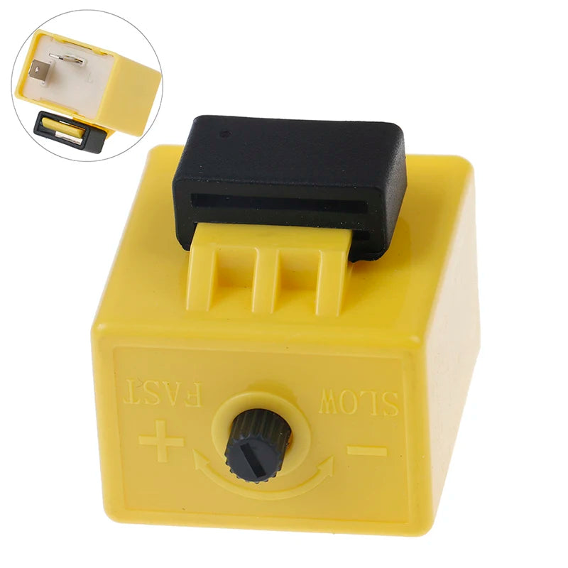 12V 2 Pin Adjustable LED Indicator Flasher Relay Module Motorcycle