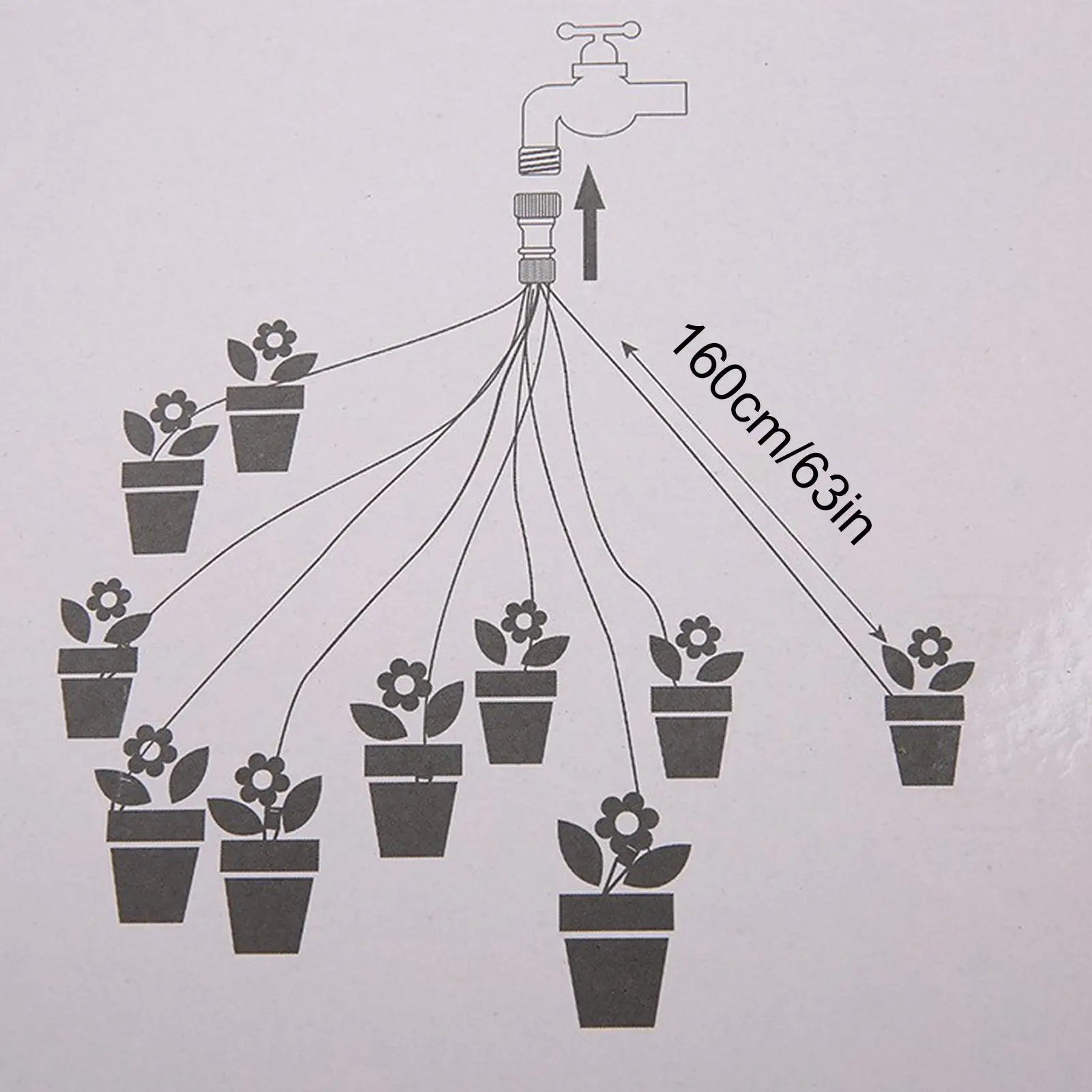 10 Head Drip Irrigation Automatic Watering System Quick Connect