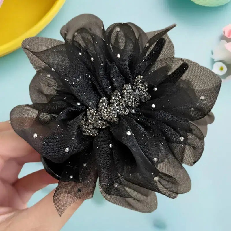 Trendy Wheat Spike Butterfly Knot Hair Clasp Ladies Back Head Chignon Zpaxo