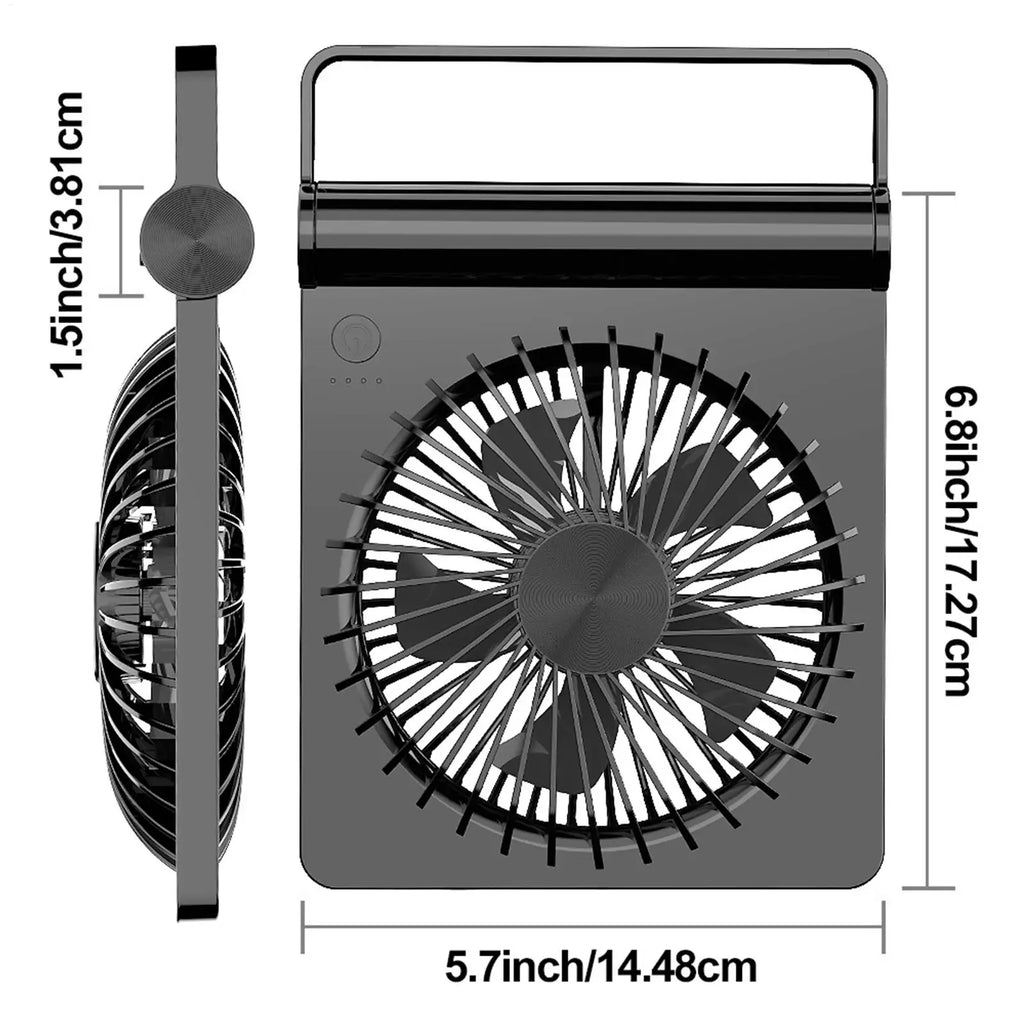 Travel Fan For Sleeping USB Rechargeable 220 Tilt 3 Speeds Adjustable Small Travel Fan For Home Office Bedroom Dorm Nap Indoor Zpaxo