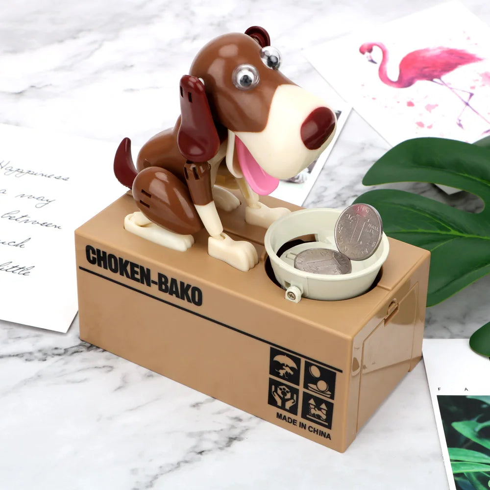 Kids Electronic Piggy Banks Money Saving Box Automated Boxes Cartoon