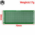 FR4 Double-sided Prototype PCB 3x7cm Universal DIY Circuit Board Green Zpaxo 3x7 PCB