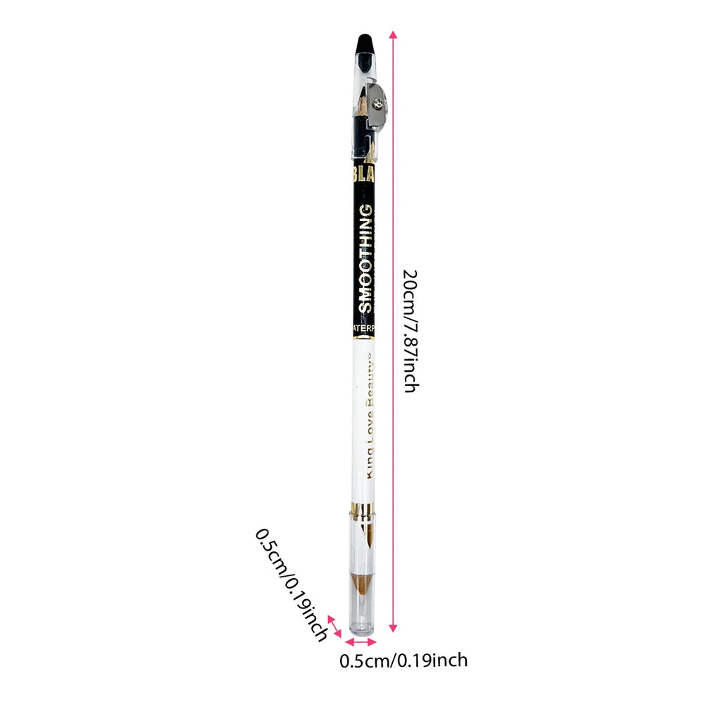 Double Head Eyeliner Pen Suit Waterproof Sweat Proof Smooth Lasting Zpaxo
