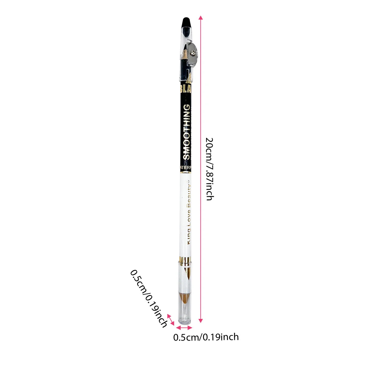 Double Head Eyeliner Pen Suit Waterproof Sweat Proof Smooth Lasting Zpaxo