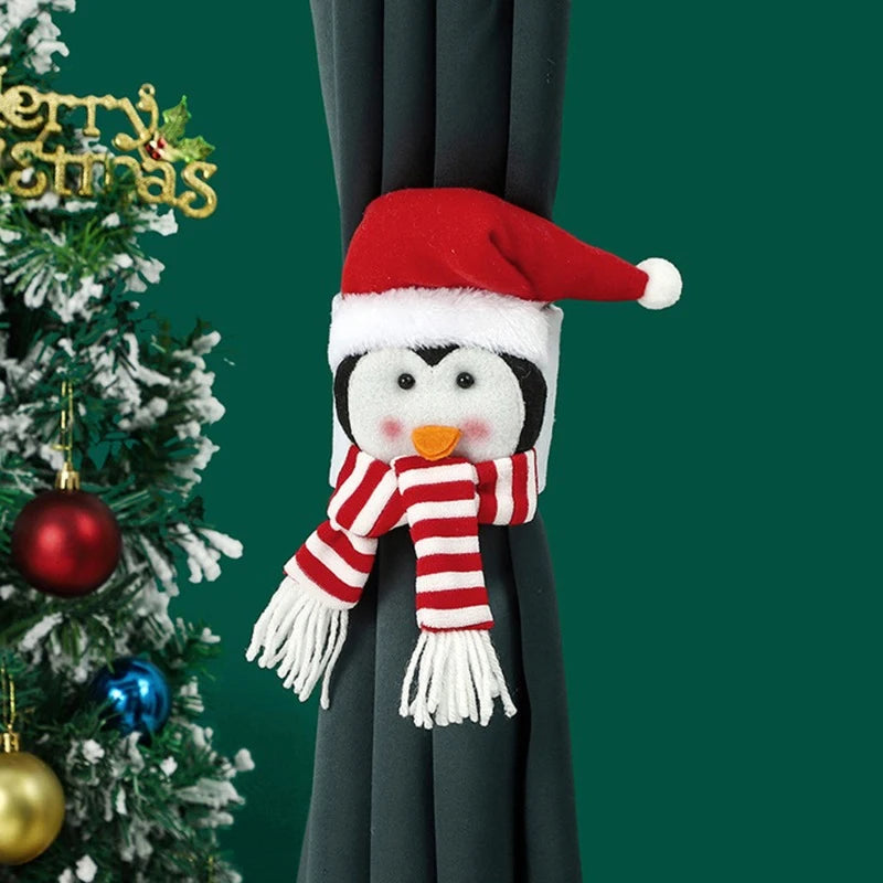 Christmas Curtain Clasps – Santa, Snowman, Penguin & Elk Curtain Clasp Zpaxo