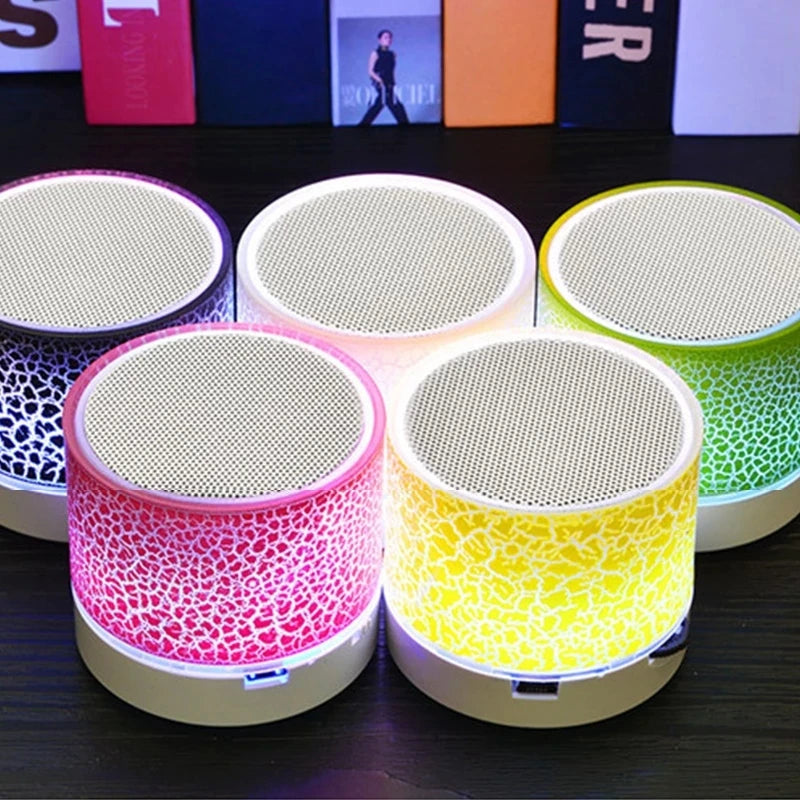 Wireless Bluetooth Speaker Mini Bluetooth Speaker Crack LED SD Card USB Subwoofer Speaker Portable Speaker For PC Mobile Phone Zpaxo