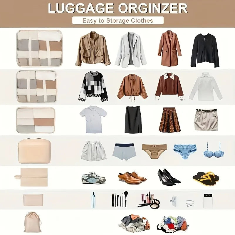 Travel Storage Bags Portable Packing Organizers Clothes Shoes
